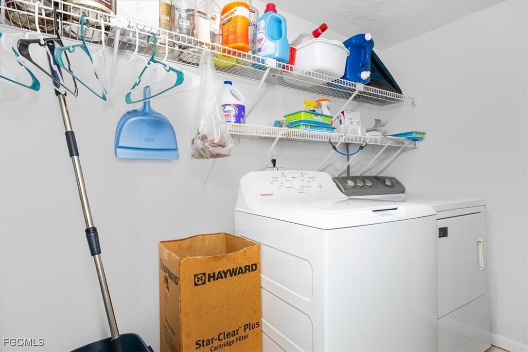 7261 Albany Road Fort Myers, FL 33967 - Photo 17 of 27 a utility room with dryer and washer