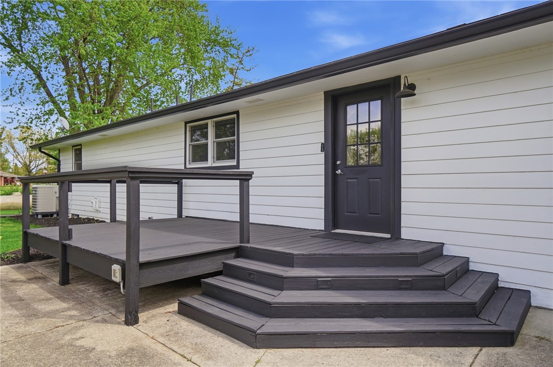 3991 Benner Road Miamisburg, OH 45342 - Photo 38 of 44 This residence features a deck with convenient steps, perfect for outdoor enjoyment and easy access.