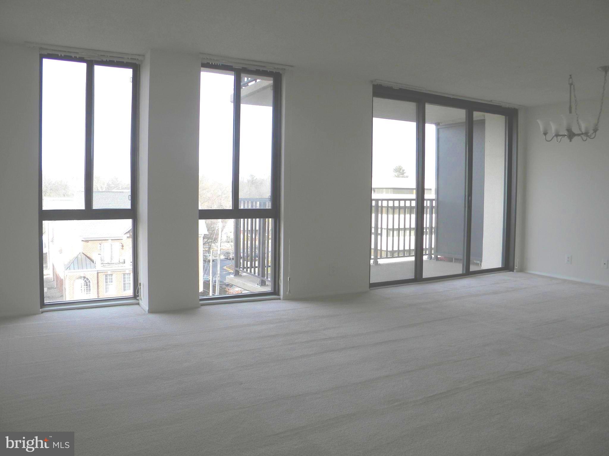 6800 Fleetwood Road, Unit 421 McLean, VA 22101 - Photo 3 of 24 Living Room with Walls of Windows