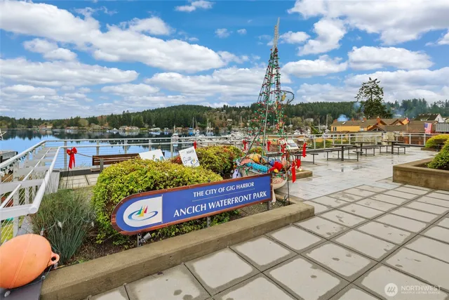 a view of swimming pool with outdoor seating