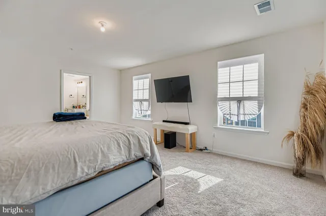 a room with storage and window