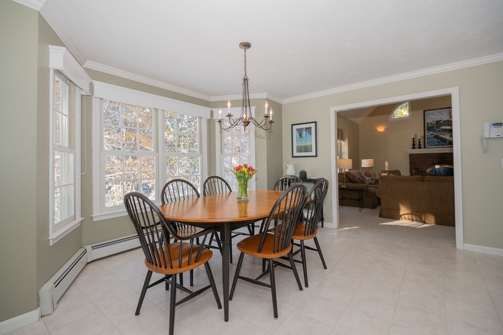 7 Round Table Road Shrewsbury, MA 01545 - Photo 8 of 39 a dining room with furniture a chandelier and wooden floor