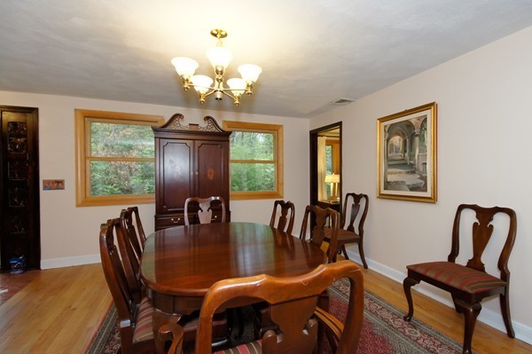 16 Depot Road Boxborough, MA 01719 - Photo 11 of 28 a dining room with furniture a chandelier and window