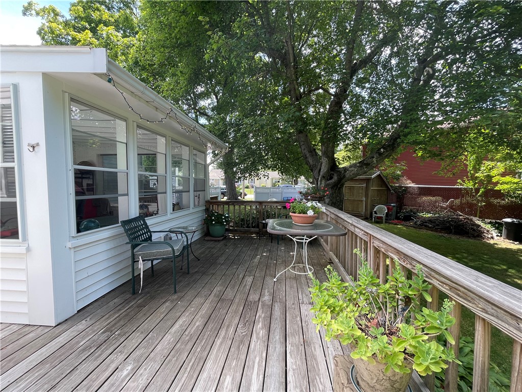 16 Overhill Road Warren, RI 02885 - Photo 9 of 49 This inviting wrap around deck is a wonderful place to sit.