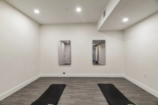 wooden floor in a room