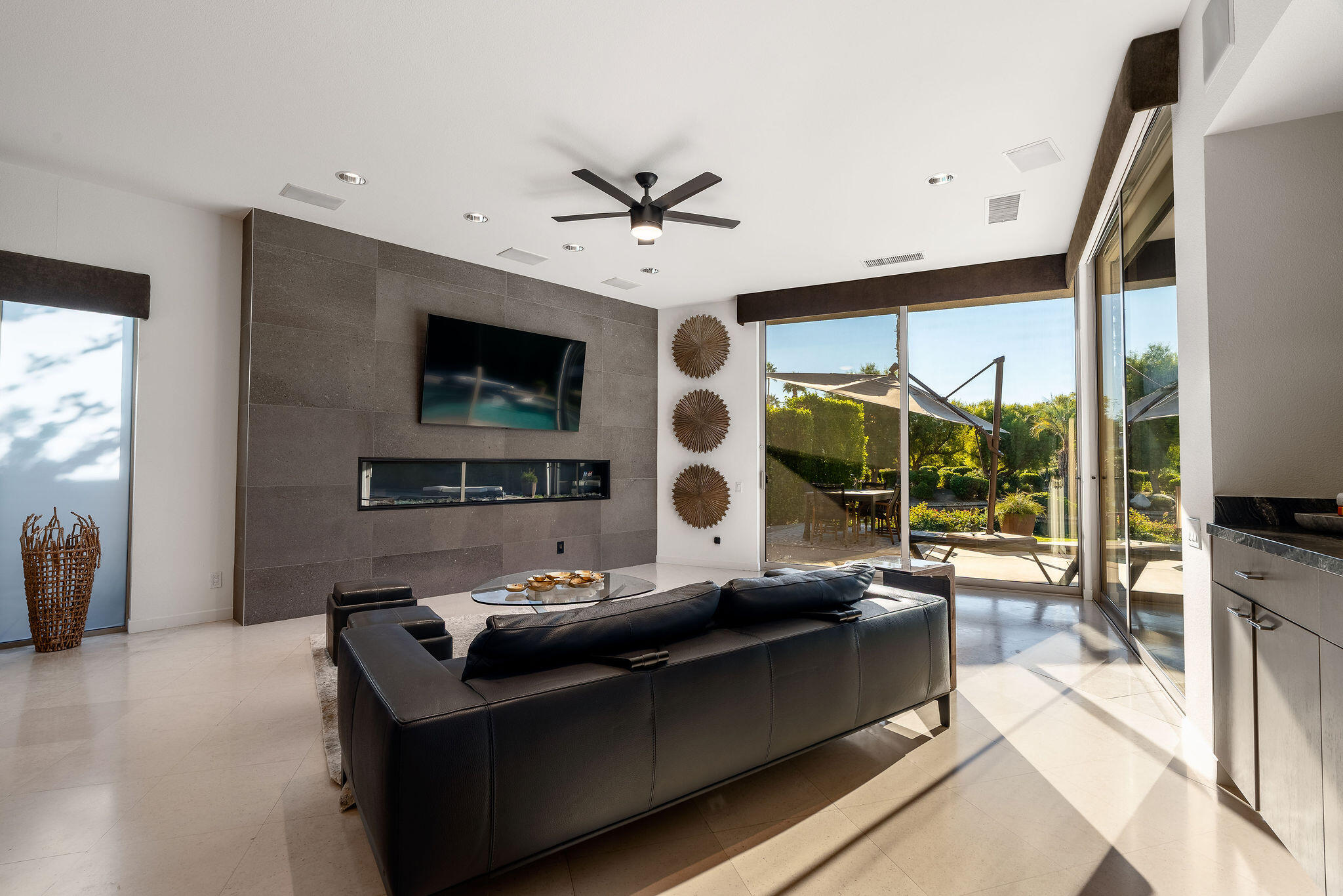 108 Waterford Circle Rancho Mirage, CA 92270 - Photo 15 of 41 a living room with furniture and a flat screen tv