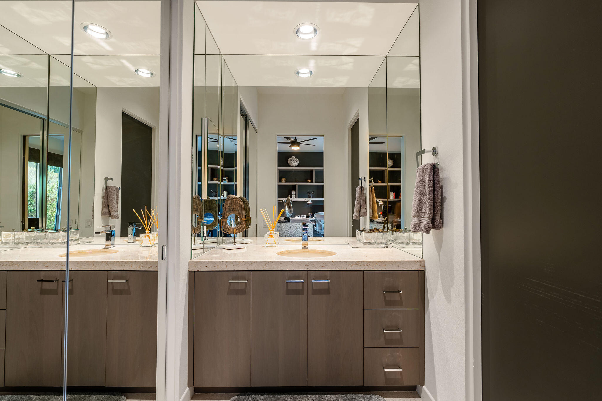 108 Waterford Circle Rancho Mirage, CA 92270 - Photo 29 of 41 a kitchen with a sink and a refrigerator
