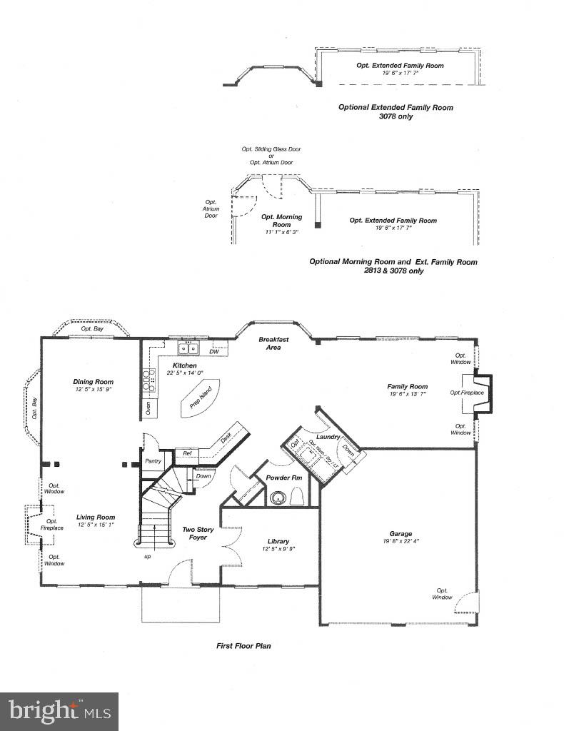 8310 Banister Road Severn, MD 21144 - Photo 53 of 54 1st floor plan. Layout is reversed