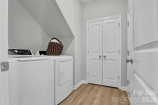 a view of utility room with washer and dryer