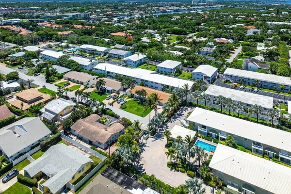 an aerial view of a city