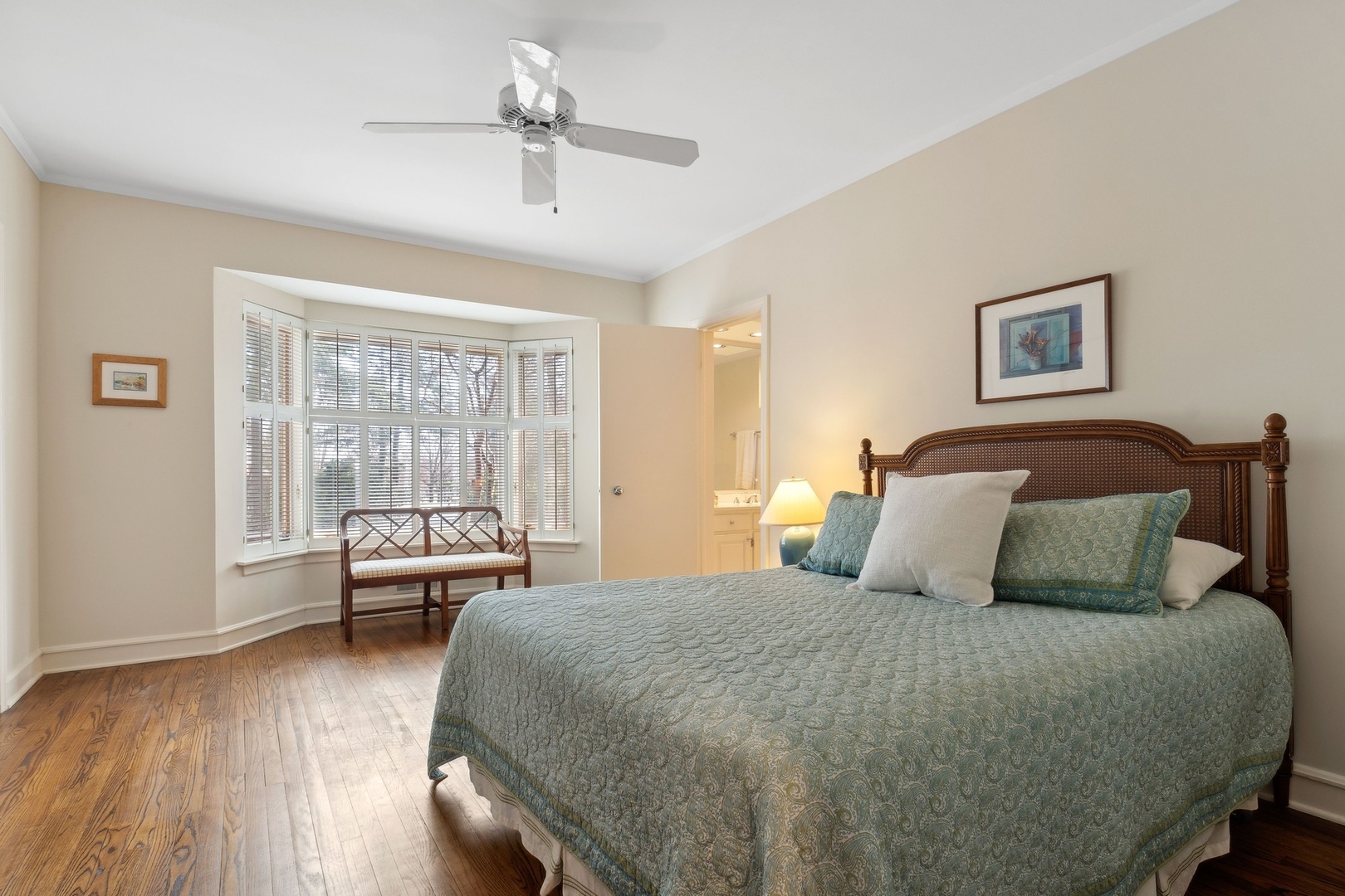 618 Ridge Road Winnetka, IL 60093 - Photo 21 of 29 a bedroom with a bed and a couch