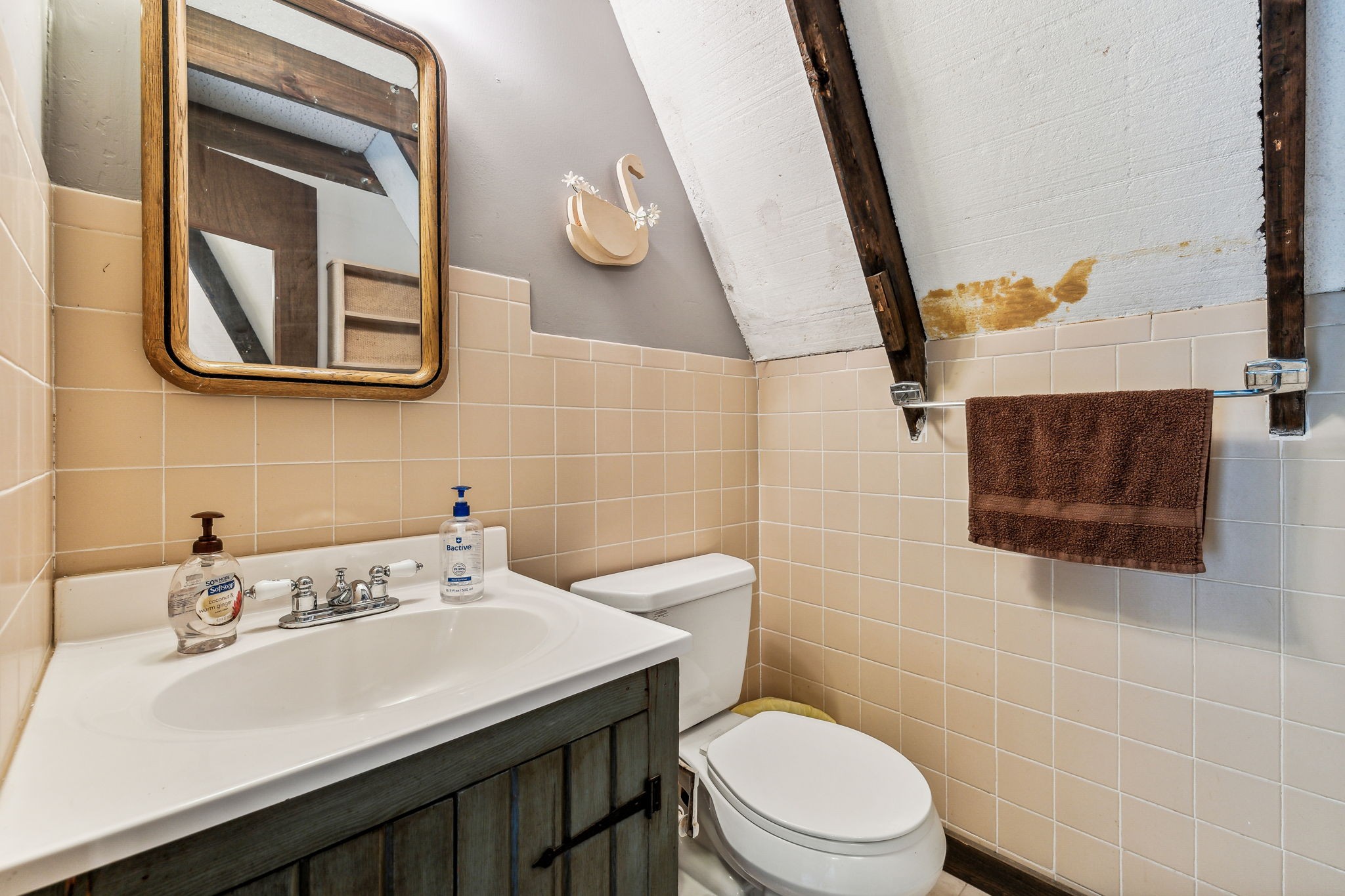 111 Mud Hill Road Dover, TN 37058 - Photo 19 of 62 a bathroom with a sink a toilet and mirror