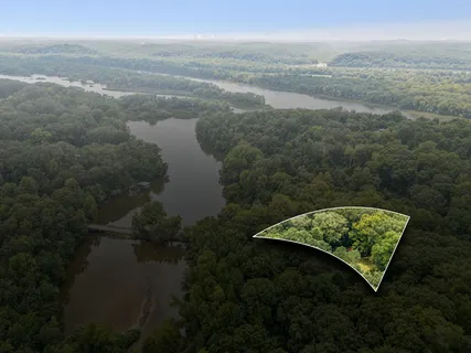 a view of a lake with outdoor space