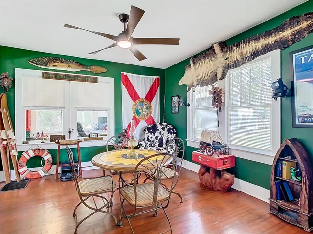 a outdoor space with furniture