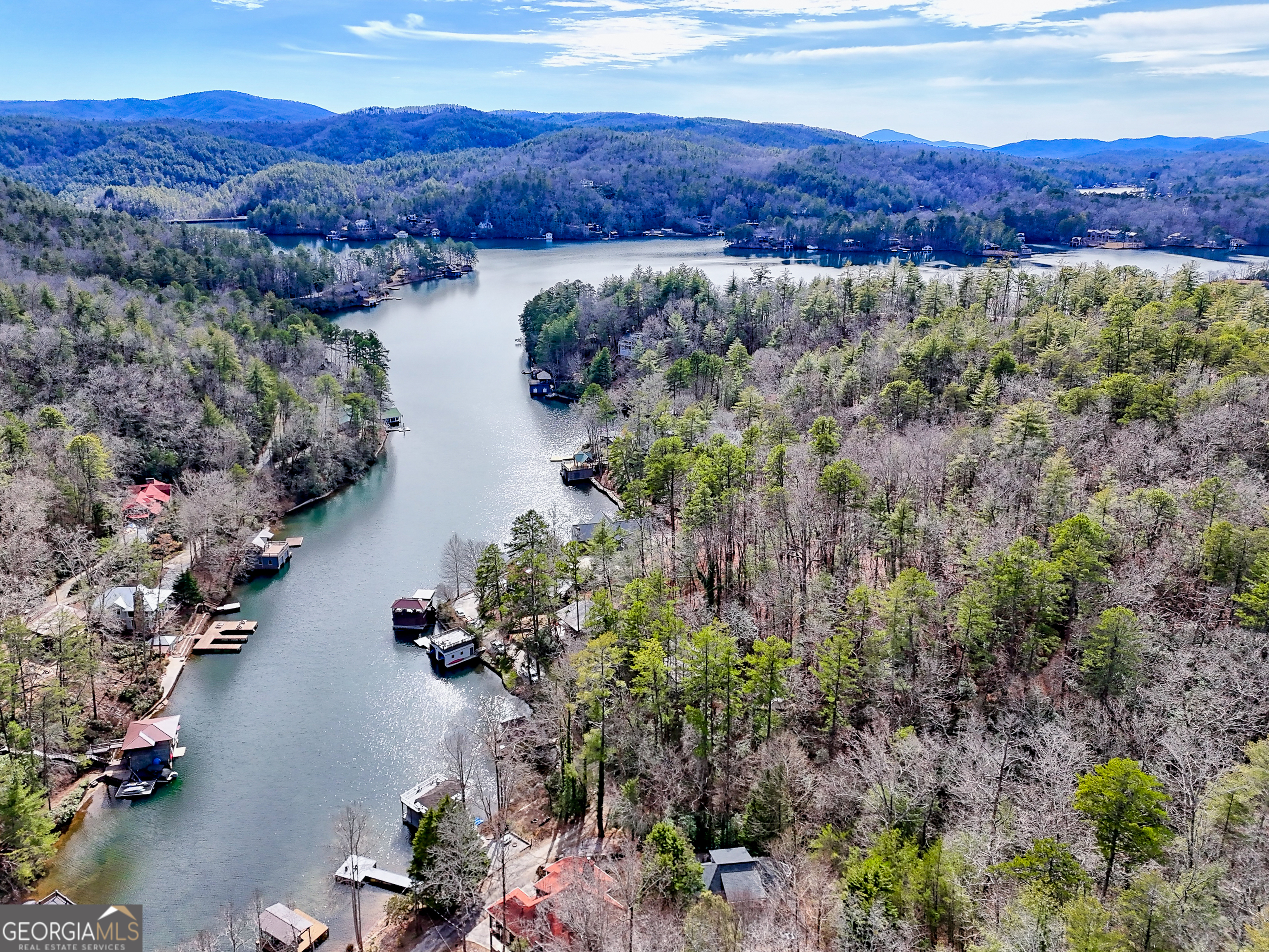 336 Fulton Road Tiger, GA 30576 - Photo 46 of 52 a view of a lake with mountains and mountain in the background