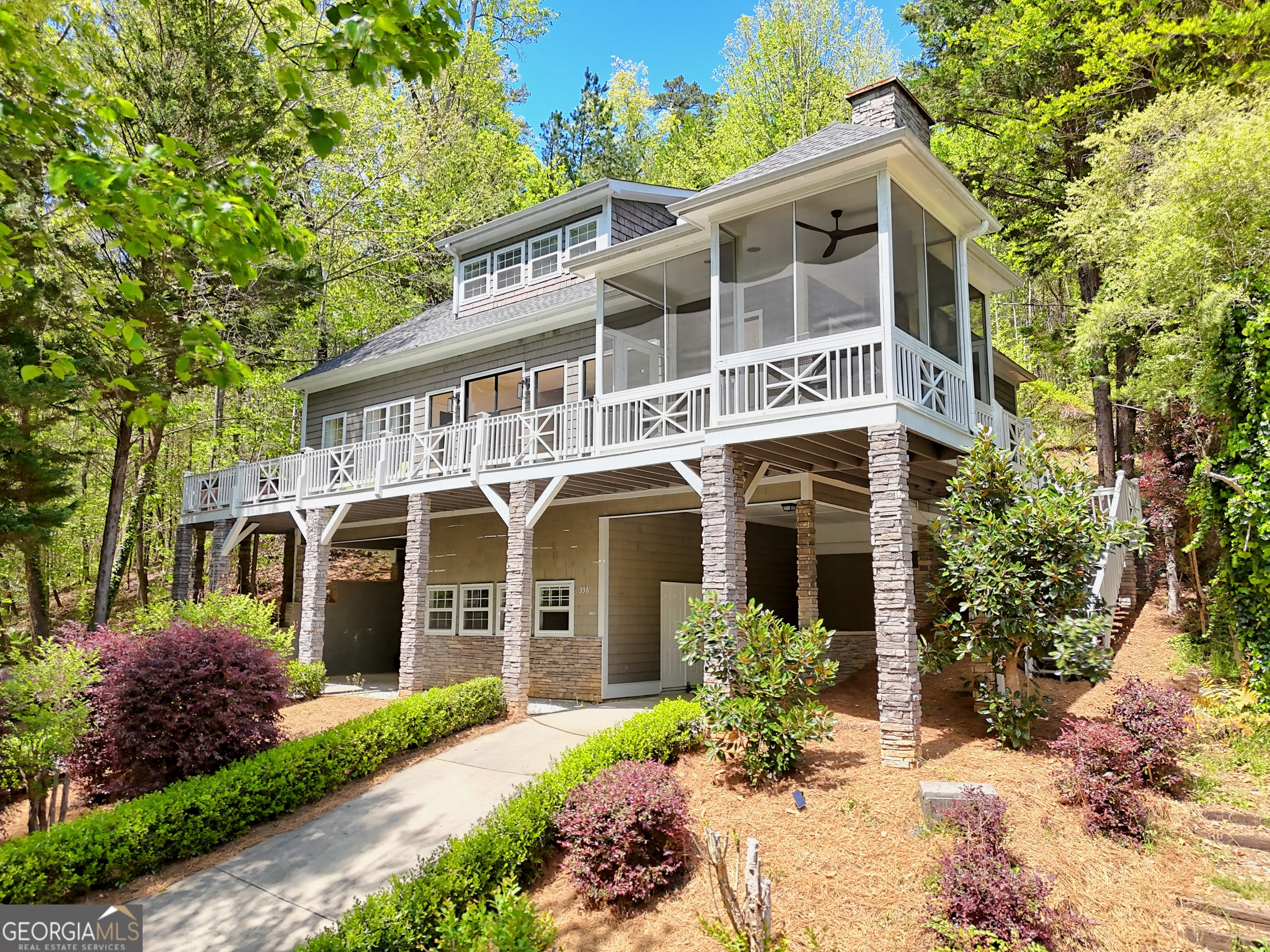 336 Fulton Road Tiger, GA 30576 - Photo 47 of 52 front view of a house with a yard