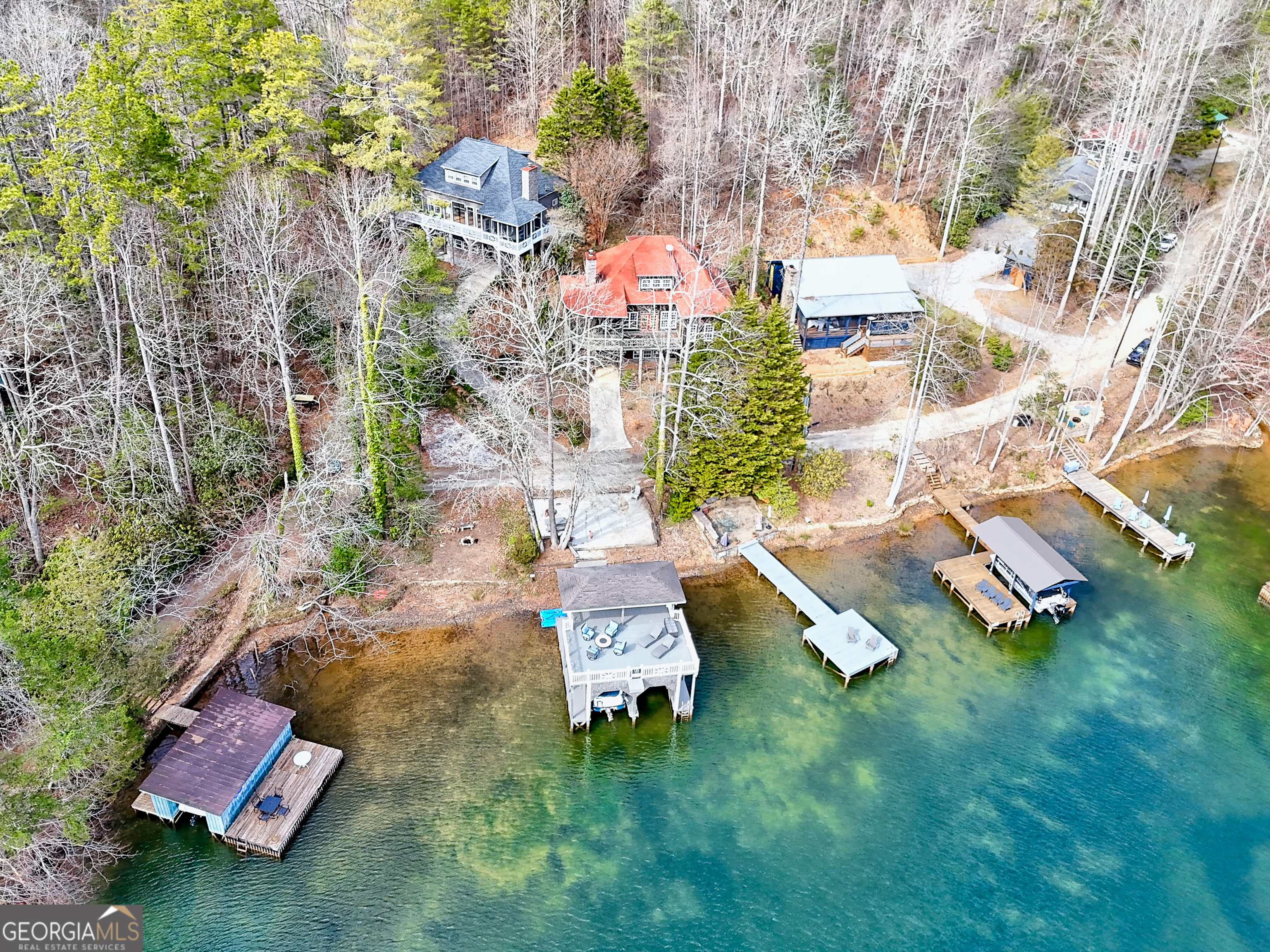 336 Fulton Road Tiger, GA 30576 - Photo 48 of 52 an aerial view of a house with a yard