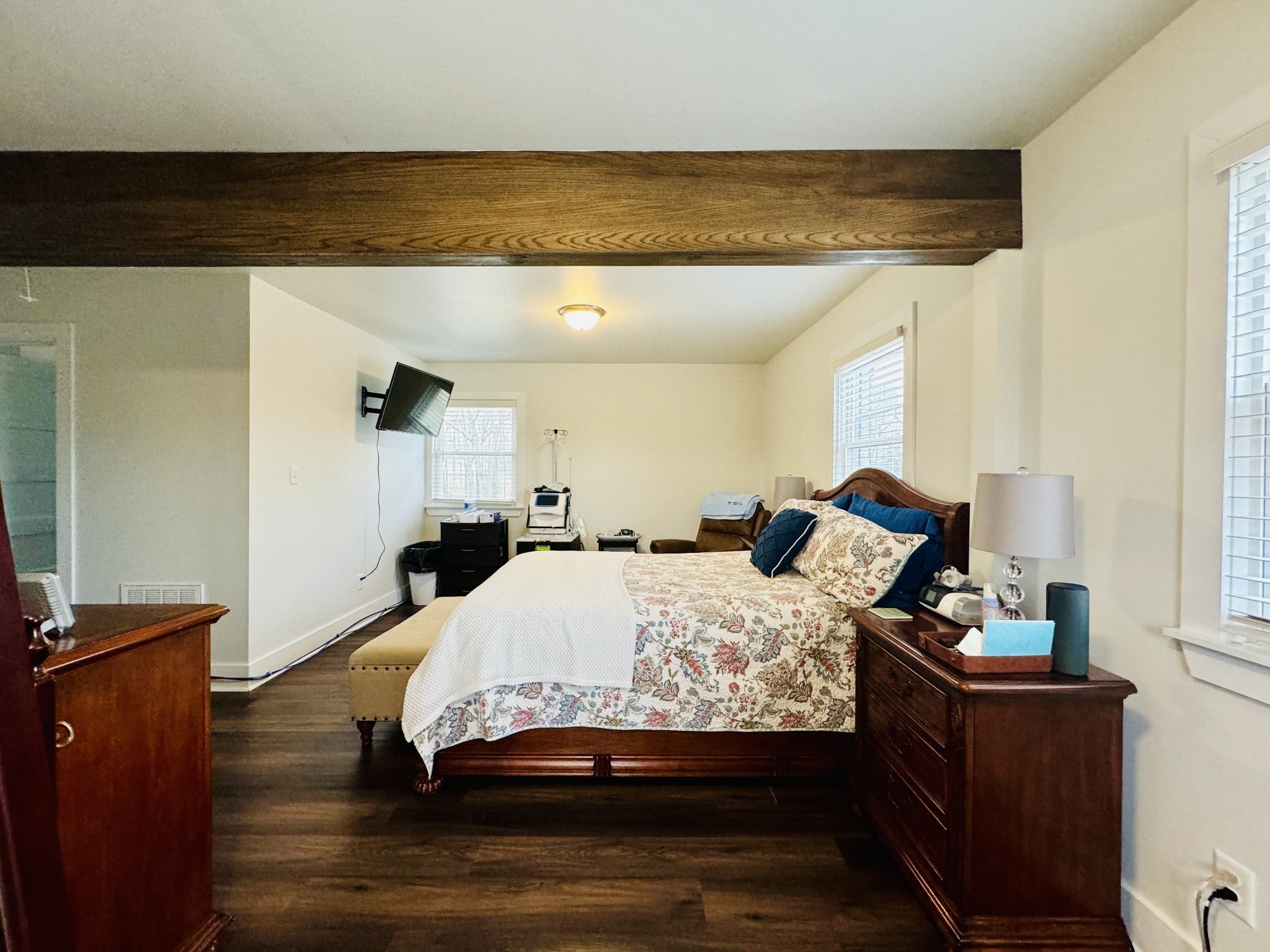1175 Rock Church Road Dickson, TN 37055 - Photo 33 of 60 a bedroom with a bed and wooden floor