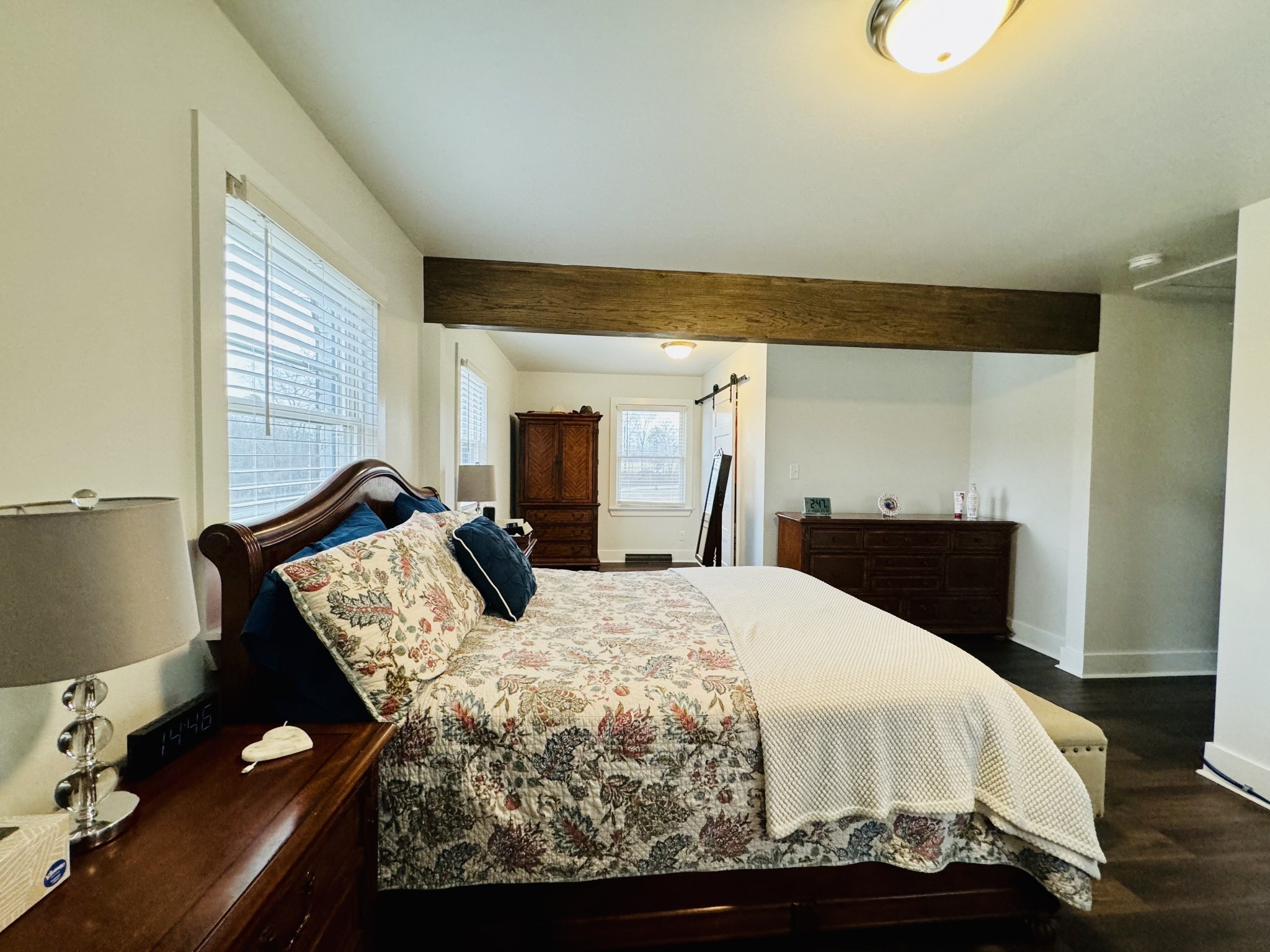 1175 Rock Church Road Dickson, TN 37055 - Photo 35 of 60 a bedroom with a bed and wooden floor