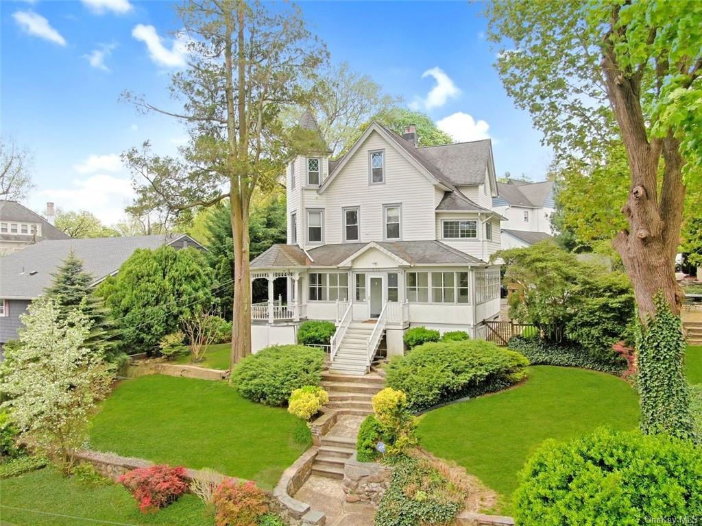 Gorgeous curb appeal, set far back from the street