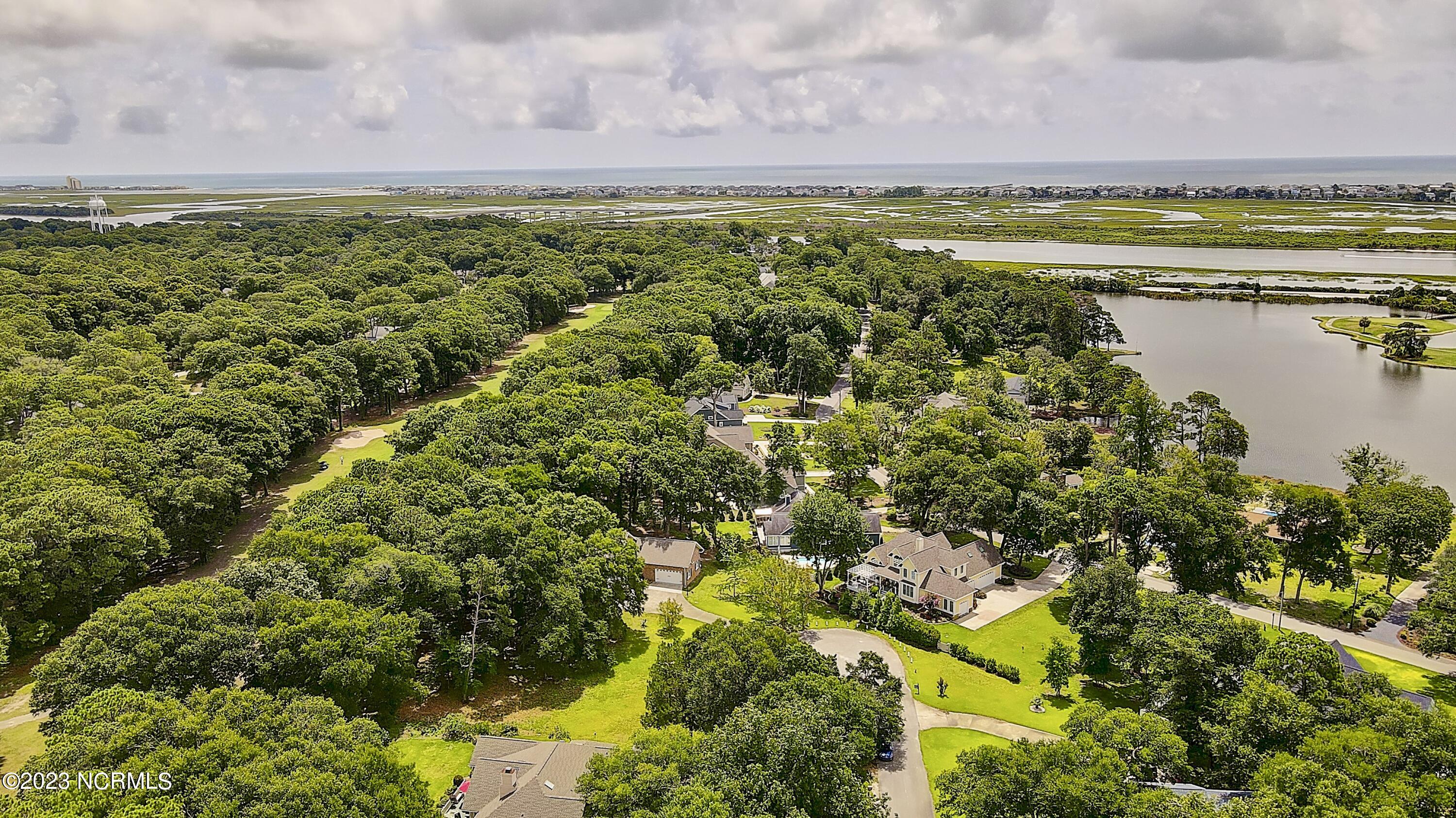 215 Clubhouse Road, Unit 1 Sunset Beach, NC 28468 - Photo 56 of 57 Aerial ICW to beach
