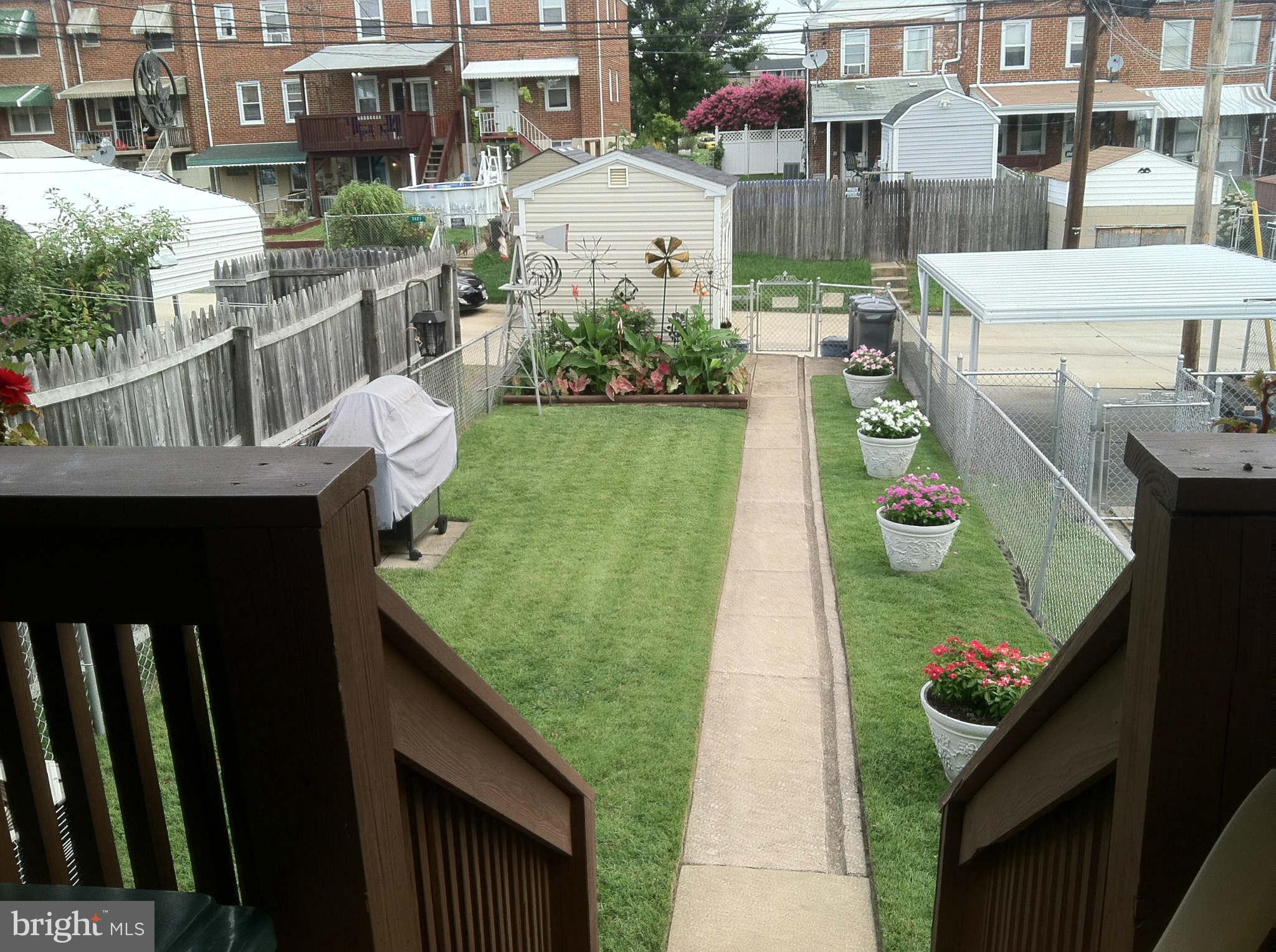 7444 Lawrence Road Baltimore, MD 21222 - Photo 22 of 30 Back yard - fenced