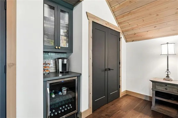 a view of kitchen and utility room