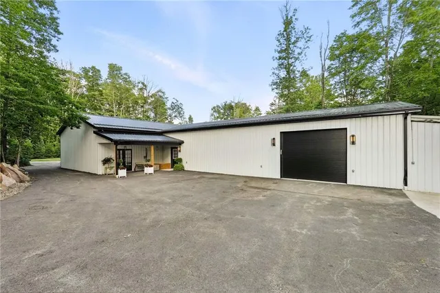 a view of a house with a outdoor space