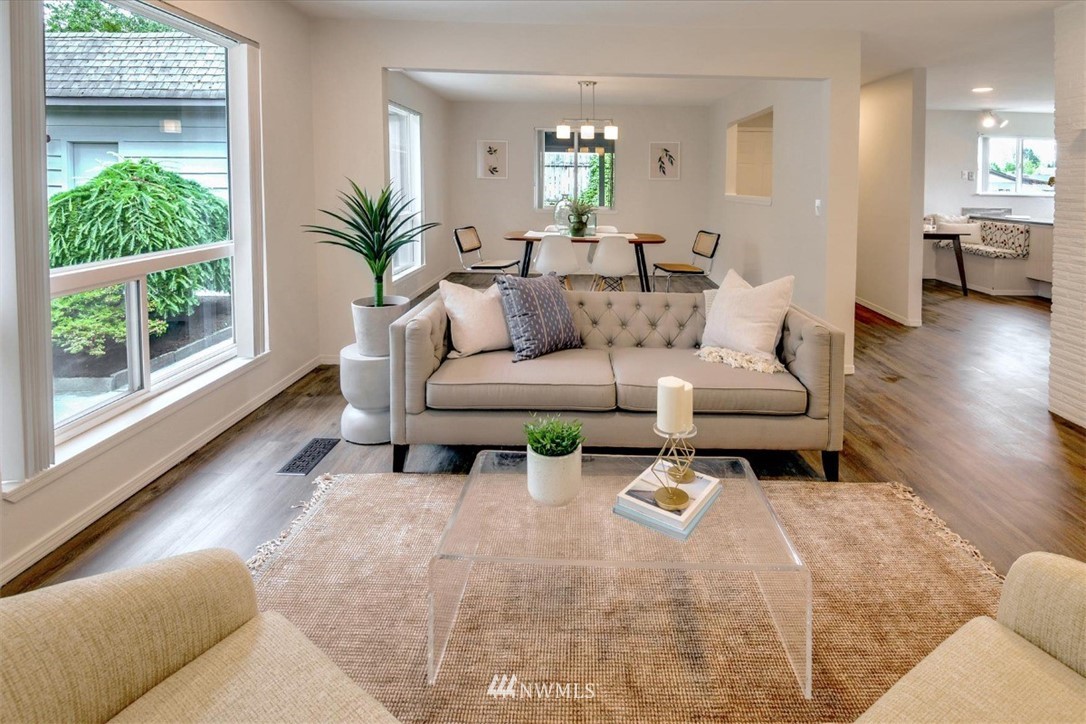 5202 Northeast 3rd Street Renton, WA 98059 - Photo 5 of 27 a living room with furniture and a large window
