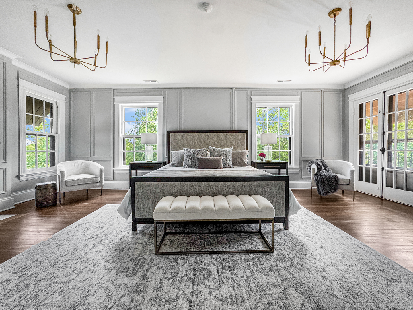 141 Loretto Court Wheaton, IL 60189 - Photo 31 of 46 a bedroom with a bed a couch and large window