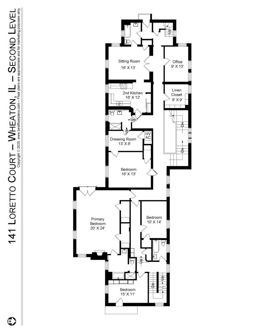 141 Loretto Court Wheaton, IL 60189 - Photo 42 of 46 a picture of a floor plan