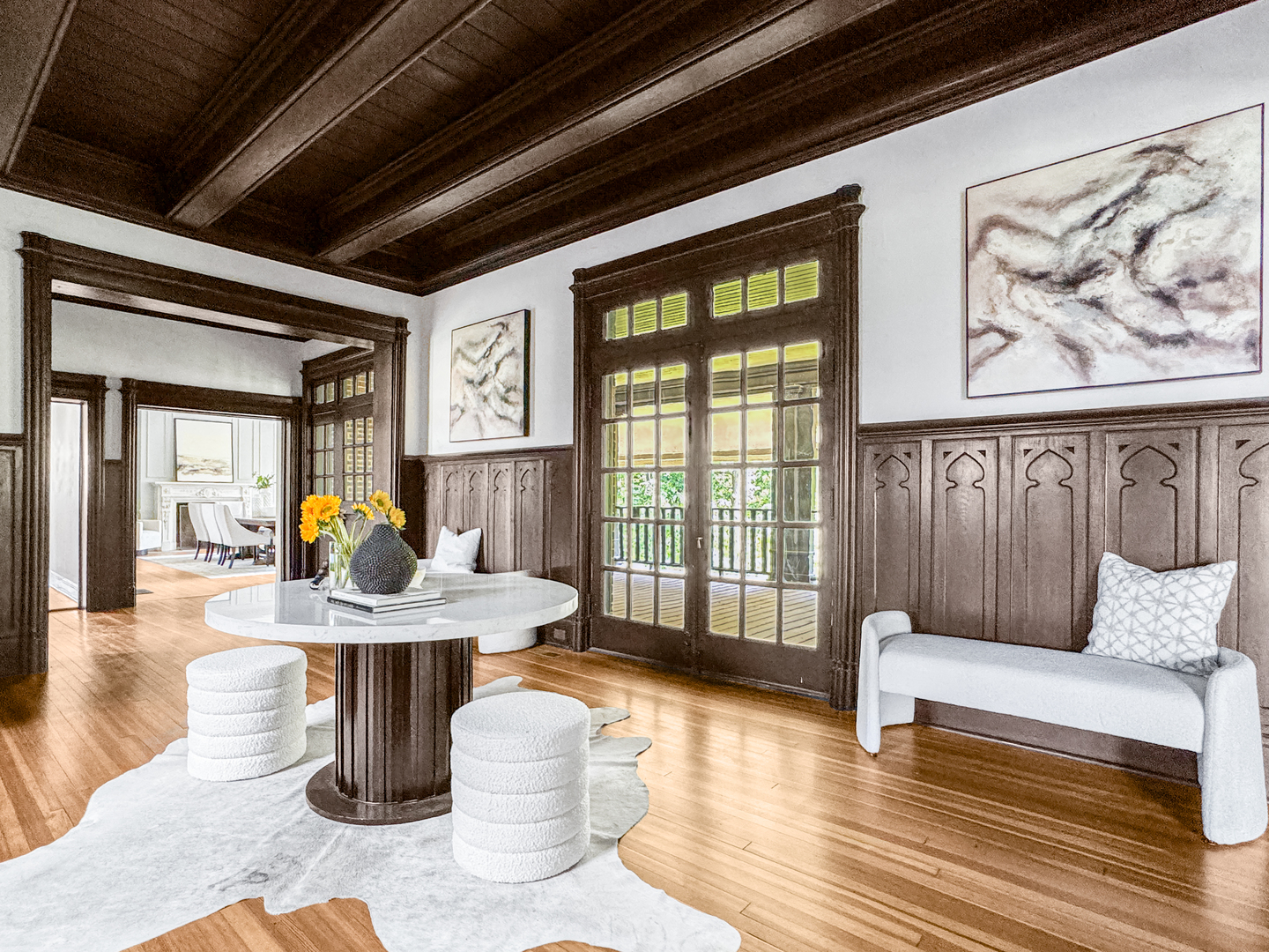 141 Loretto Court Wheaton, IL 60189 - Photo 9 of 46 a living room with furniture a window and wooden floor