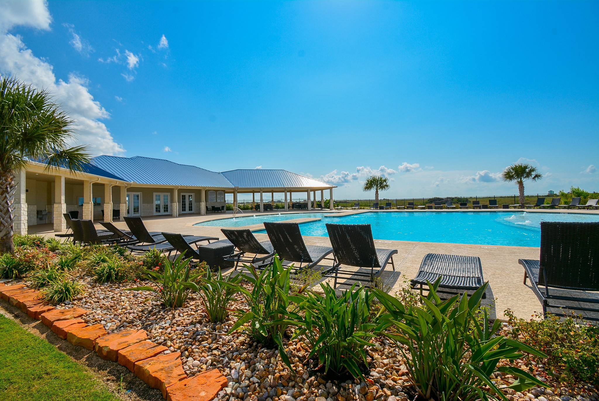 3036 Sandy Lane Palacios, TX 77465 - Photo 21 of 32 a view of swimming pool with outdoor seating and plants