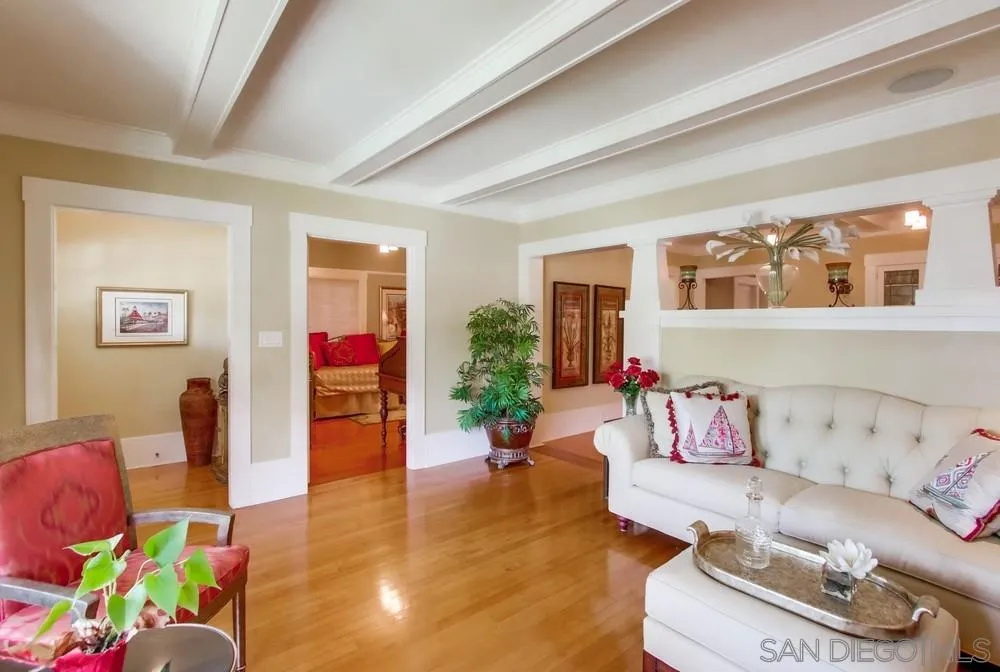 738 B Avenue Coronado, CA 92118 - Photo 5 of 25 a living room with furniture and a wooden floor