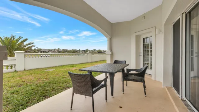 a view of a city from a swimming pool
