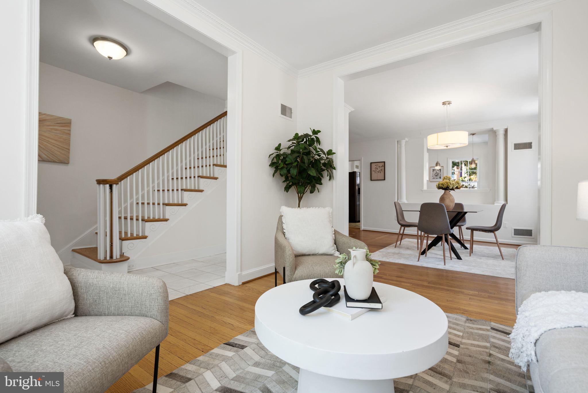 3315 Dent Place Northwest Washington, DC 20007 - Photo 8 of 41 Living/Dining