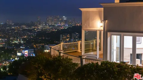 a view of city from balcony