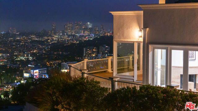 a view of city from balcony