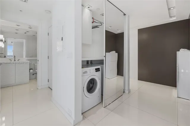 a view of a terrace with a bench