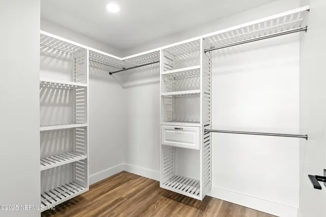 a view of a lake with a city