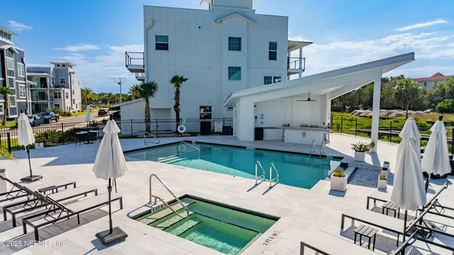 a view of a building with outdoor space
