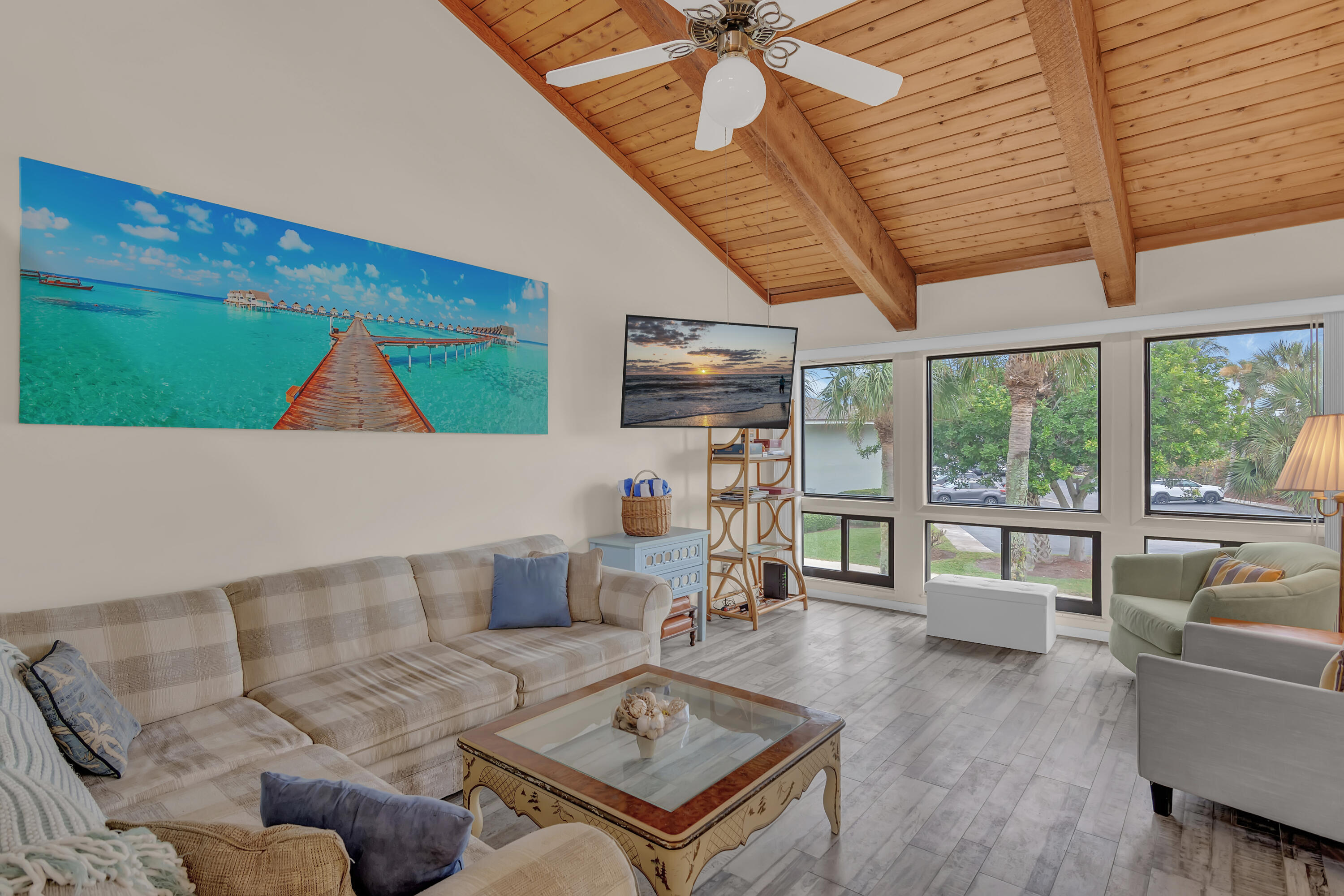 2400 South Ocean Drive, Unit 1122 Fort Pierce, FL 34949 - Photo 1 of 18 a living room with furniture and a large window