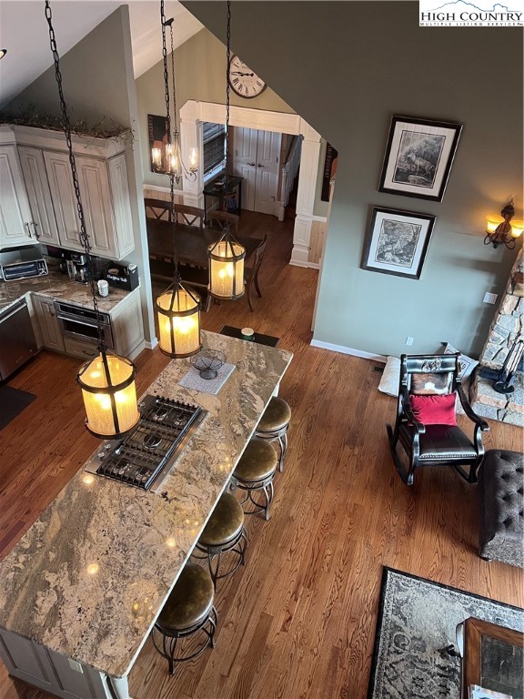 126 Oz Road Beech Mountain, NC 28604 - Photo 24 of 50 a living room with furniture and a wooden floor