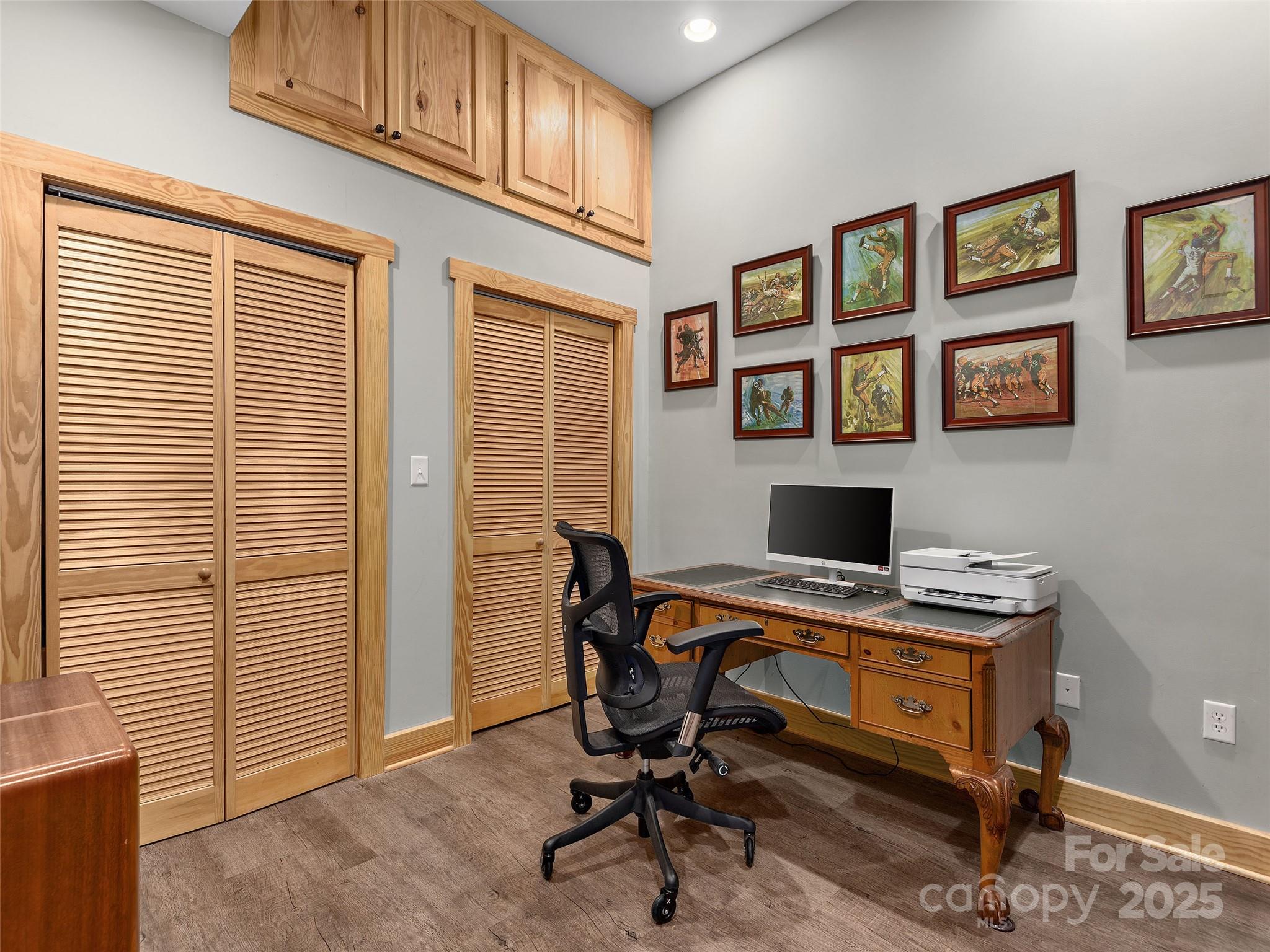92 Island View Court Mill Spring, NC 28756 - Photo 24 of 48 a view of a workspace with furniture and a window