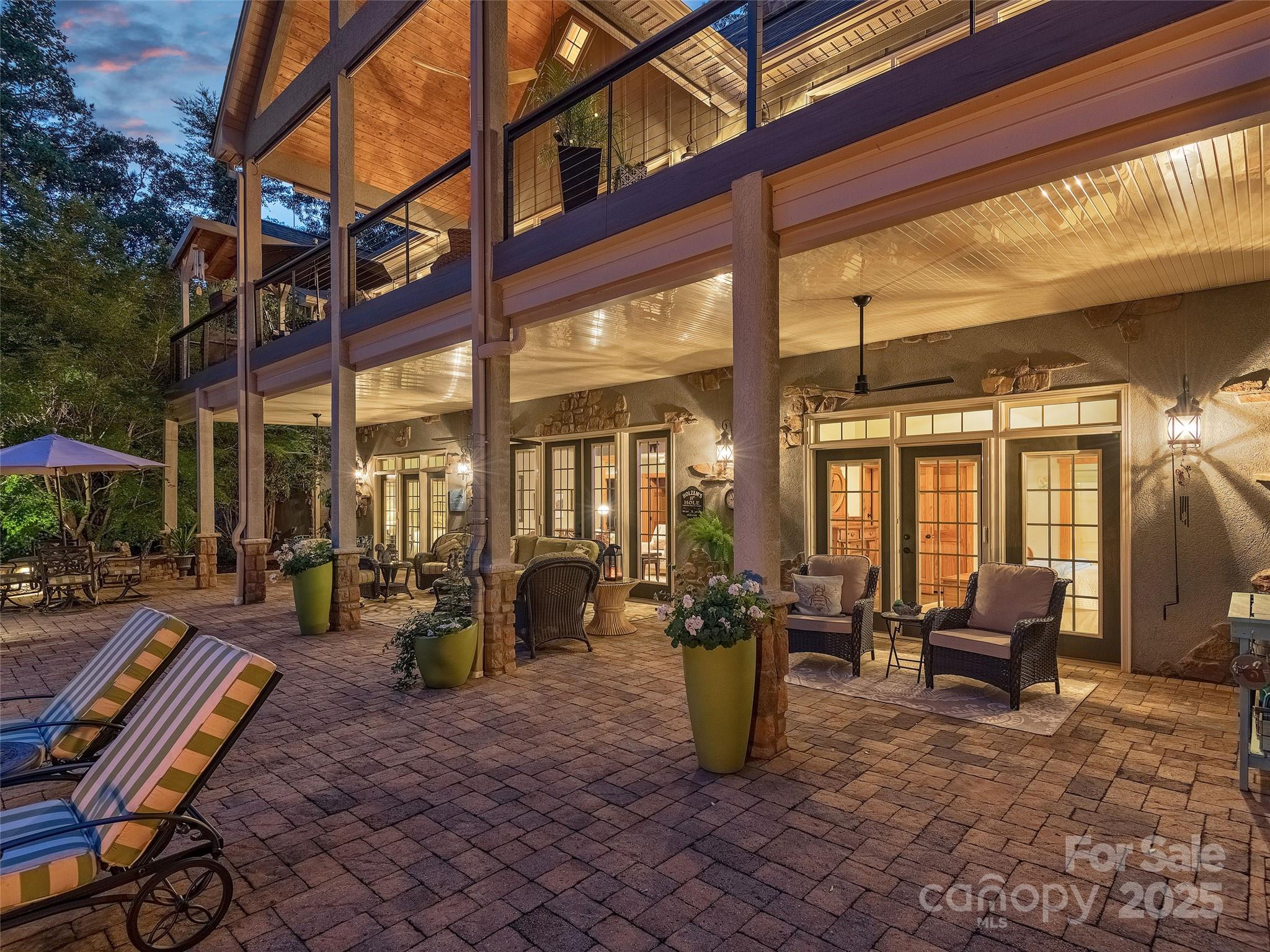 92 Island View Court Mill Spring, NC 28756 - Photo 46 of 48 a view of a patio with chairs and tables