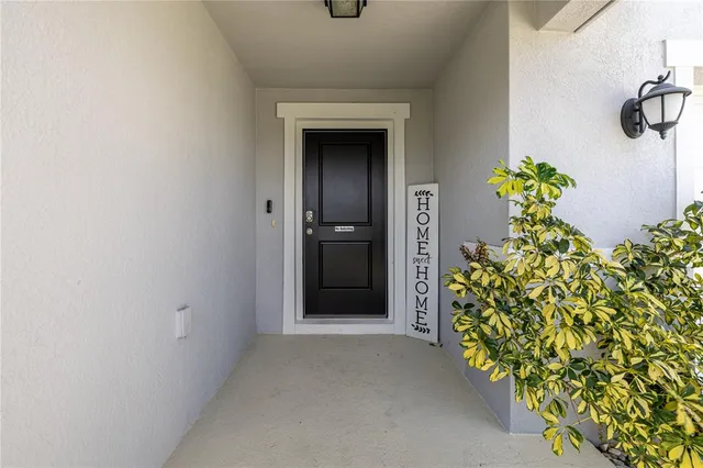 a view of a entryway door of the house