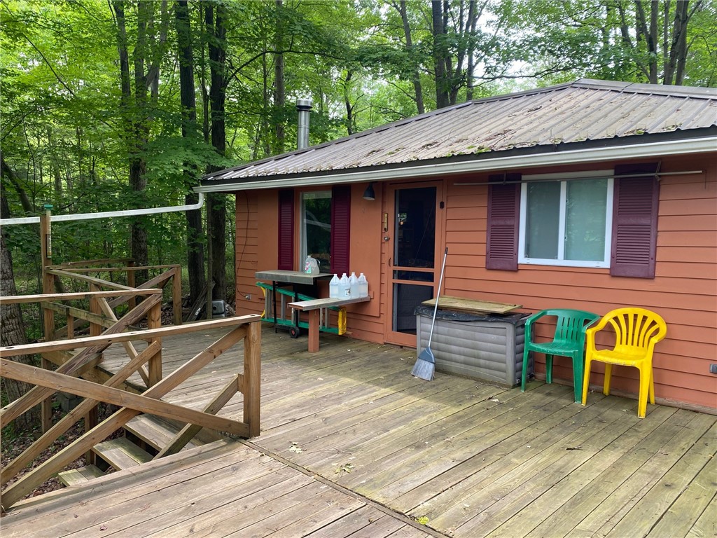 0 Munson Road Kennedy, NY 14747 - Photo 11 of 38 Back entrance to cabin on the deck