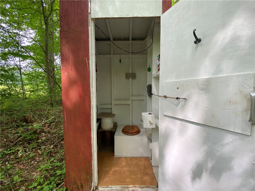 0 Munson Road Kennedy, NY 14747 - Photo 31 of 38 Interior of outhouse. Electric has been run to it.