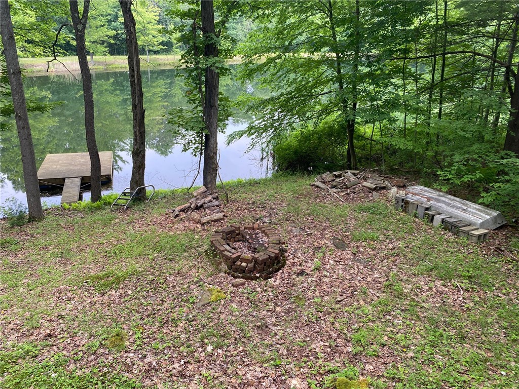 0 Munson Road Kennedy, NY 14747 - Photo 35 of 38 View of firepit and dock from the deck