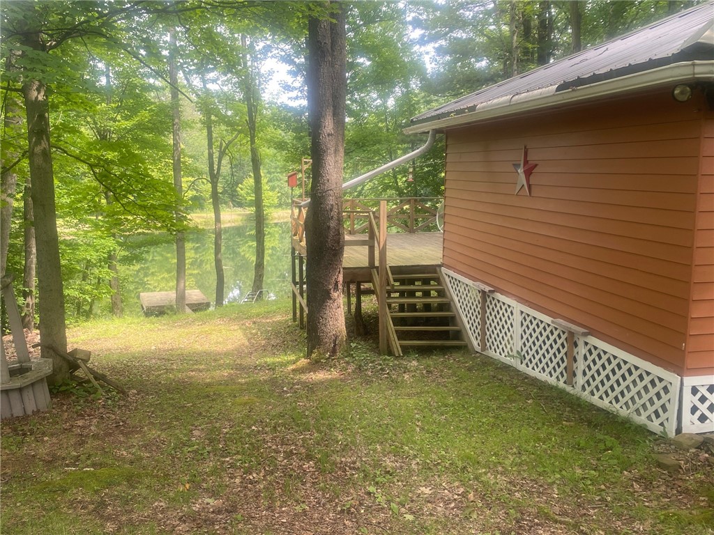 0 Munson Road Kennedy, NY 14747 - Photo 9 of 38 Left side view of cabin with your water view